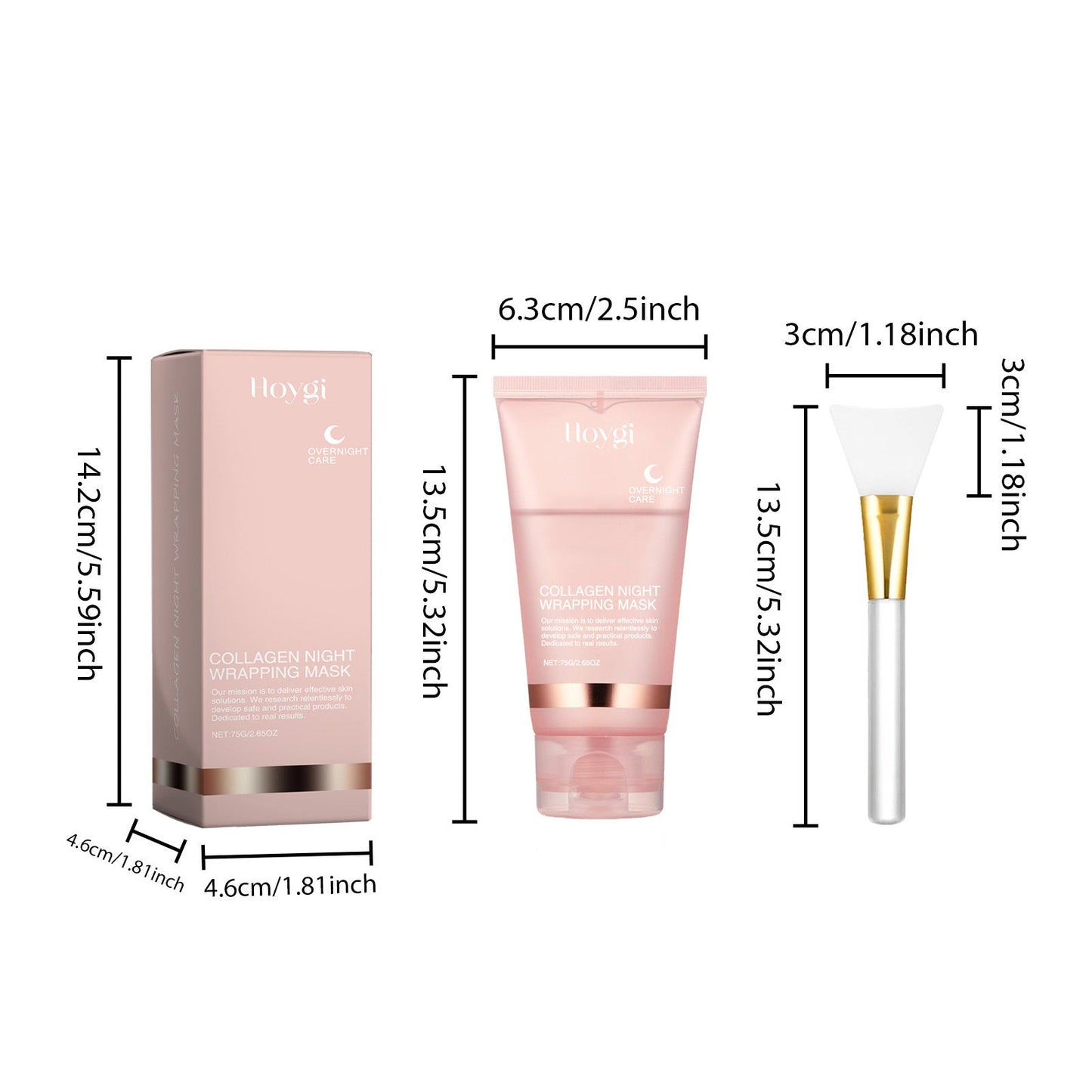 MASCARA FACIAL DE COLAGENIO PARA ENVOLVIMENTO NOTURNO