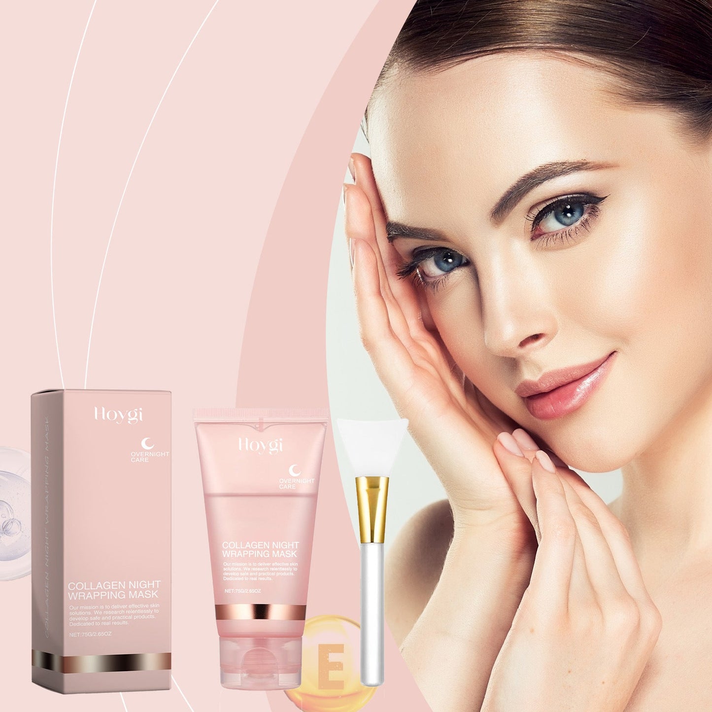 MASCARA FACIAL DE COLAGENIO PARA ENVOLVIMENTO NOTURNO