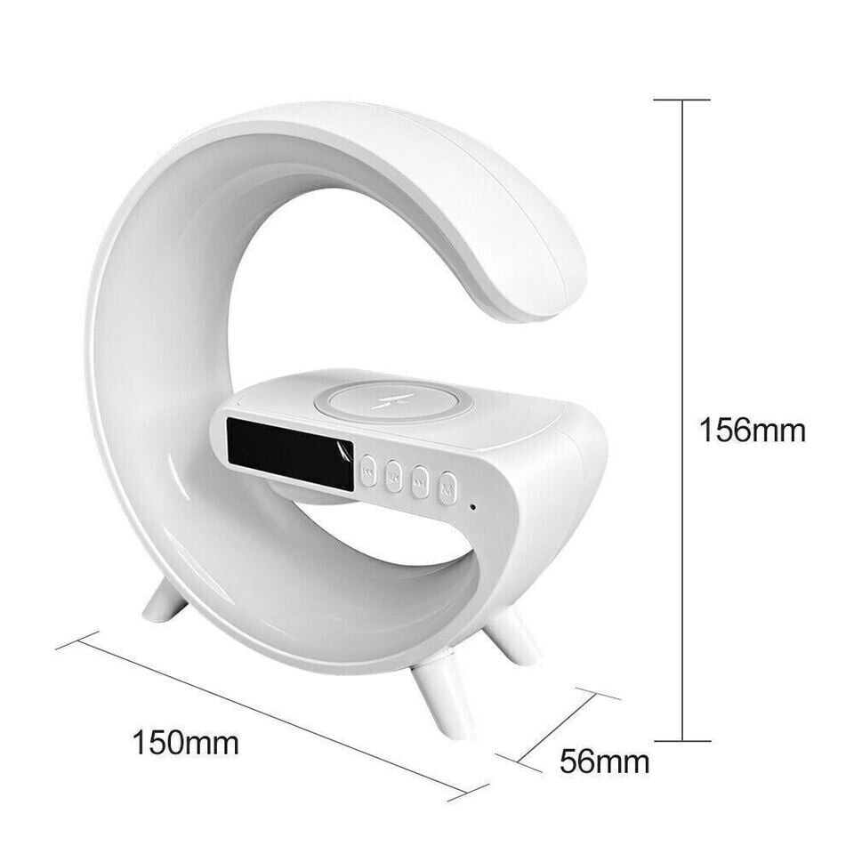 ALTIFALANTE BLUETOOTH 4 EM 1 COM CARREGADOR SEM FIOS E LUZ